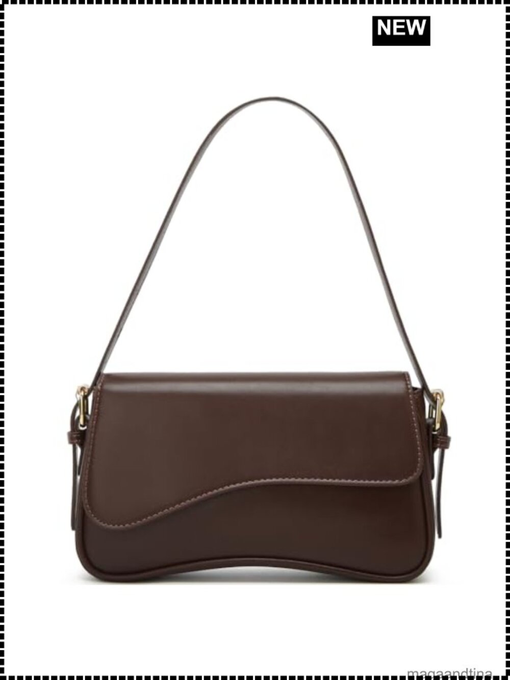 Y2K PU Leather Hobo Shoulder Bag Crossbody Purse Adjustable Strap